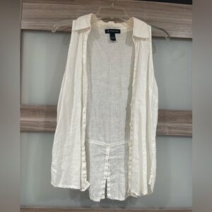 INC International Concepts Linen Blouse